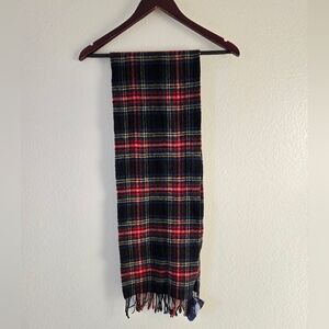 NWT Ballantrae Edinburgh 100% Lambswool Plaid Scarf 58"×9.5"‎ Old Money Grandpa